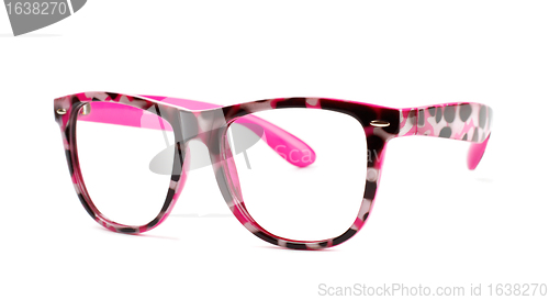 Image of pink eyeglasses