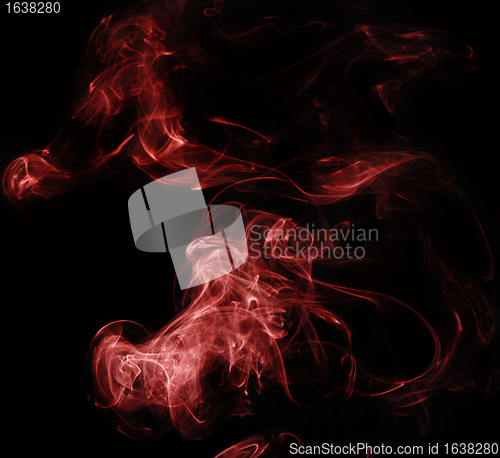 Image of Red Smoke On Black