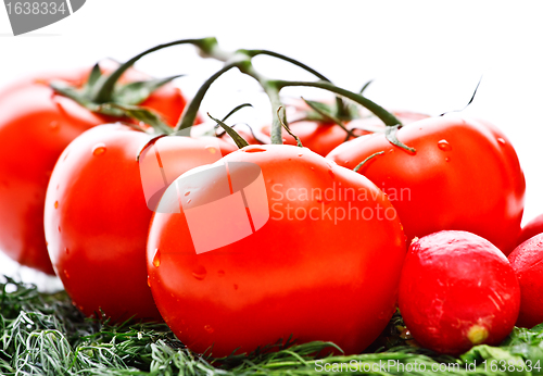 Image of vegetables for salad