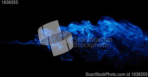 Image of Blue Smoke On Black