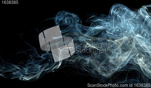 Image of Blue Smoke On Black