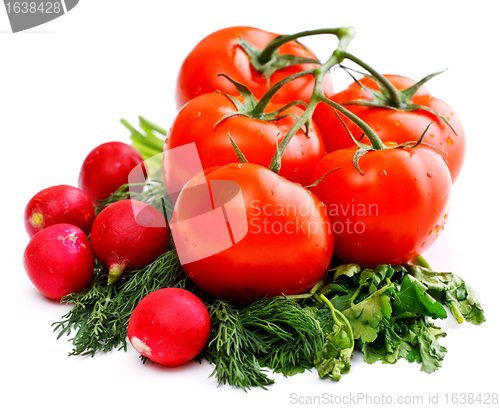 Image of vegetables for salad
