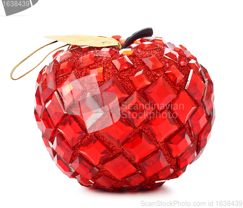 Image of christmas ball in apple shape