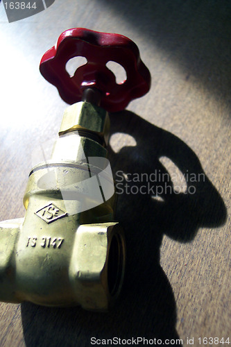 Image of valve and shadow