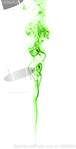 Image of Green Smoke On White
