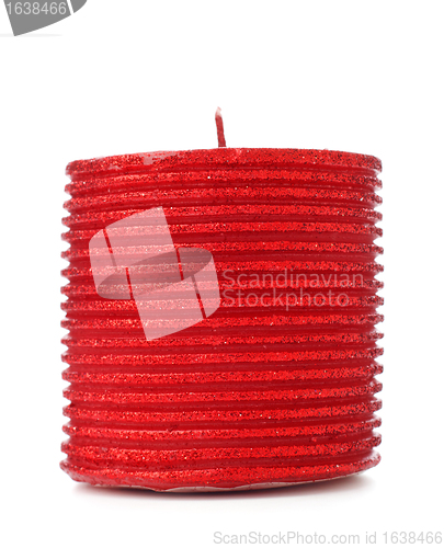 Image of Red Christmas candle