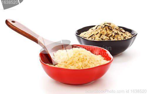 Image of Bowls Of Raw Rice