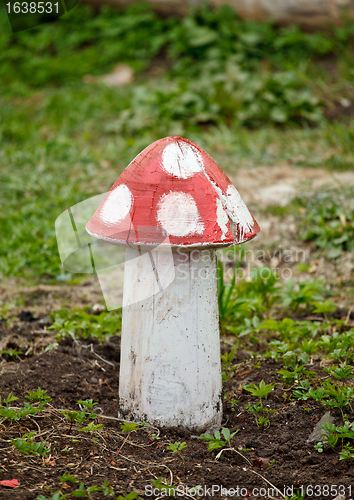 Image of Garden Decorative Amanita Statue