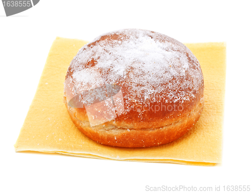 Image of donut in powdered sugar