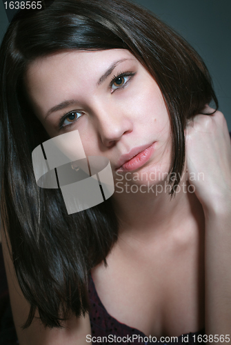 Image of beautiful girl portrait