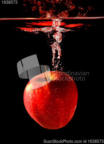 Image of Apple Falling To Water