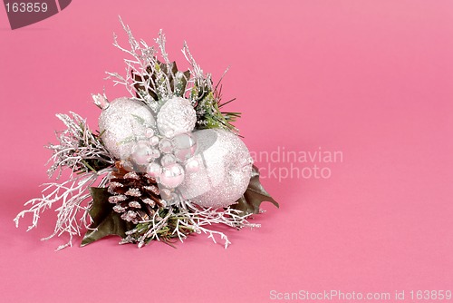 Image of Silver Christmas ornament