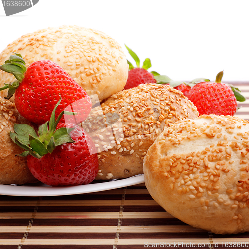 Image of buns and strawberry