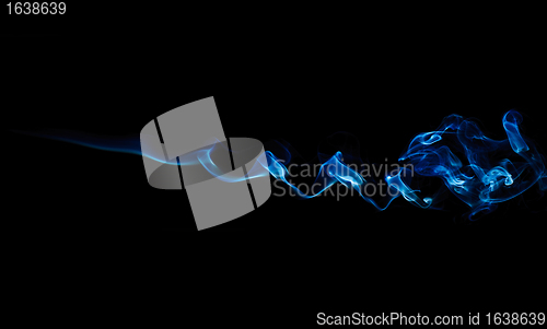 Image of Blue Smoke On Black