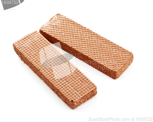 Image of two chocolate waffles