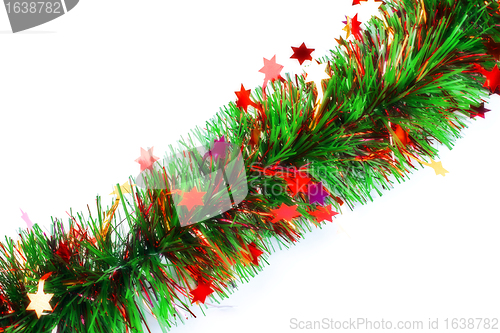 Image of christmas tinsel garland