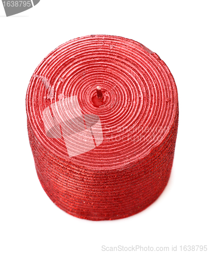 Image of Red Christmas candle