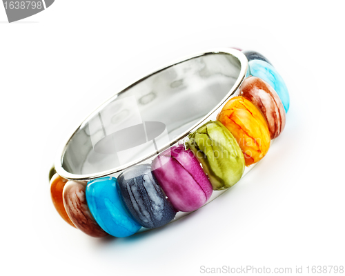 Image of bracelet with color stones