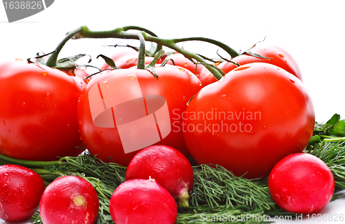 Image of vegetables for salad