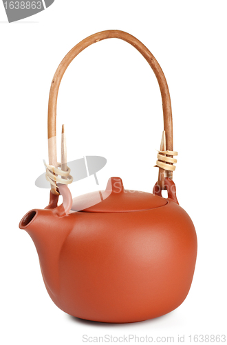 Image of brown clay kettle