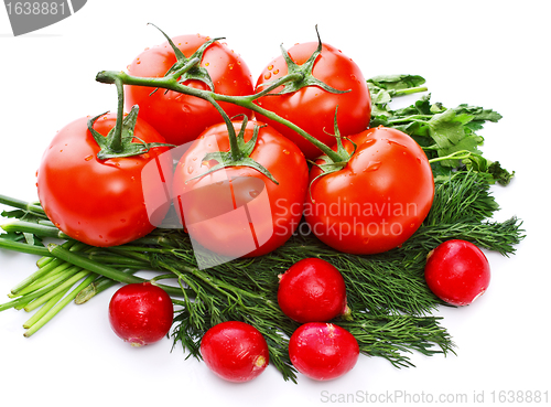 Image of vegetables for salad
