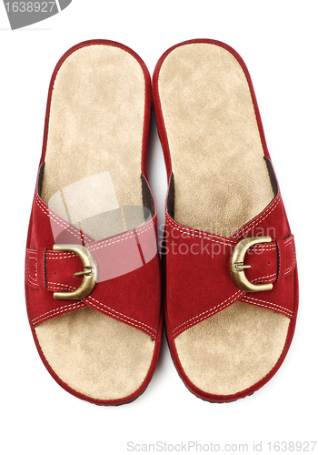 Image of red slippers
