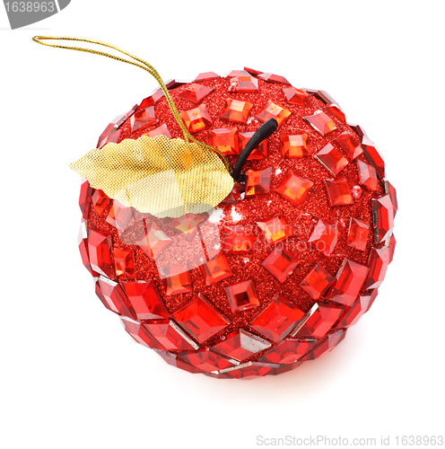 Image of christmas ball in apple shape