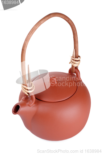 Image of brown clay kettle