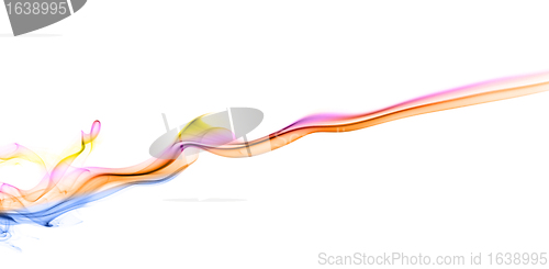 Image of Color Smoke On White