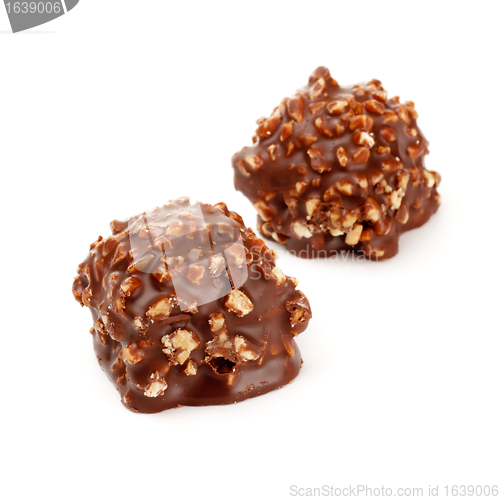 Image of chocolate candy with nuts