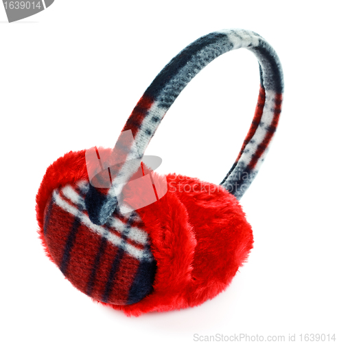 Image of red earmuff