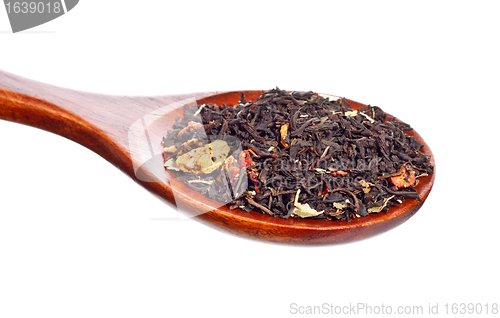 Image of Wooden Spoon With Tea