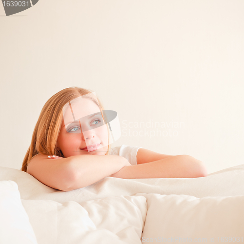 Image of Cute Girl Dreaming