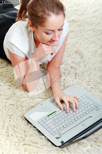 Image of Woman With Laptop