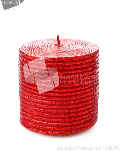 Image of Red Christmas candle