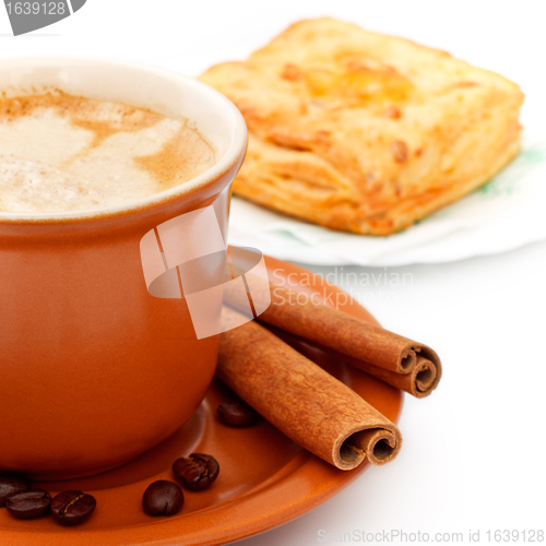Image of Coffee Cup and Pie