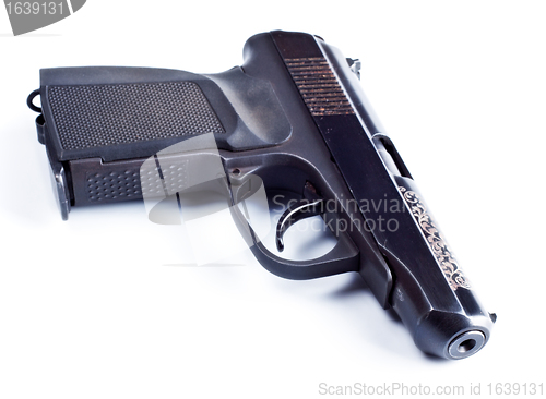 Image of black vintage pistol 