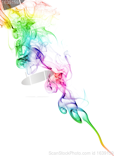 Image of Color Smoke On White