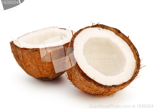 Image of coconut halves