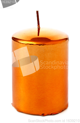 Image of Yellow Christmas candle