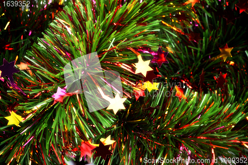 Image of christmas tinsel