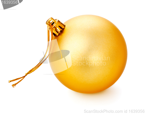 Image of Yellow Christmas Ball
