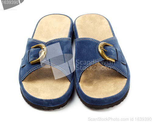 Image of blue slippers