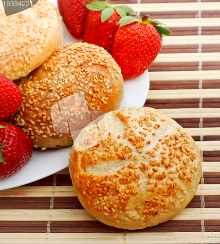 Image of breakfast with strawberry