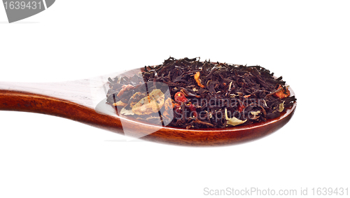 Image of Wooden Spoon With Tea