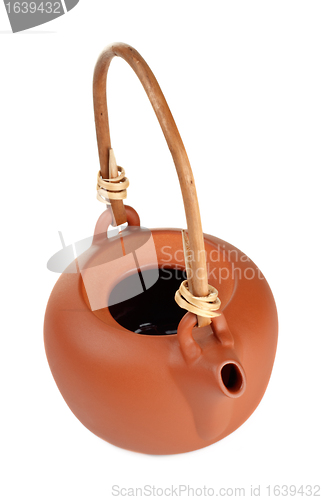 Image of brown clay kettle