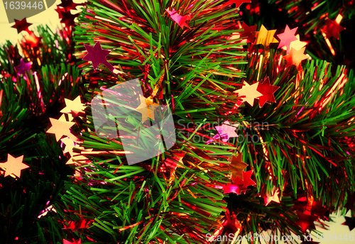 Image of christmas tinsel