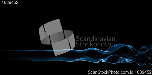 Image of Blue Smoke On Black