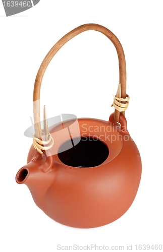 Image of brown clay kettle