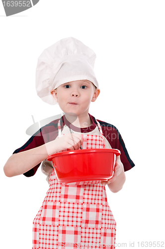 Image of boy in chef's hat